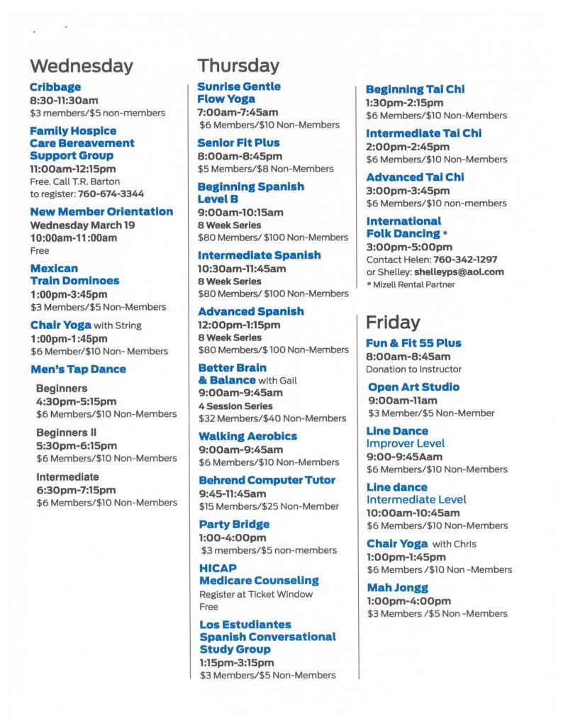 april programs